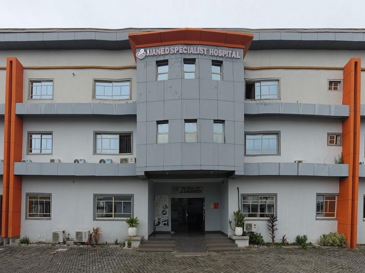 Front entrance of JJANED Specialist Hospitals